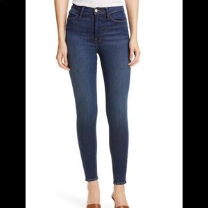 FRAME High Waist Skinny Jean: Size 26: Blue